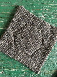 Wool Tweed and Vintage Lace Coasters - Set of 4