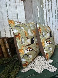 Sage Green Kitty Cat Throw Pillows, Cat Breeds, Fundraiser